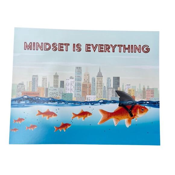 Motivational Quote Wall Art Print 11x14 – Mindset Is Everything - Unframed - Picture 2 of 8